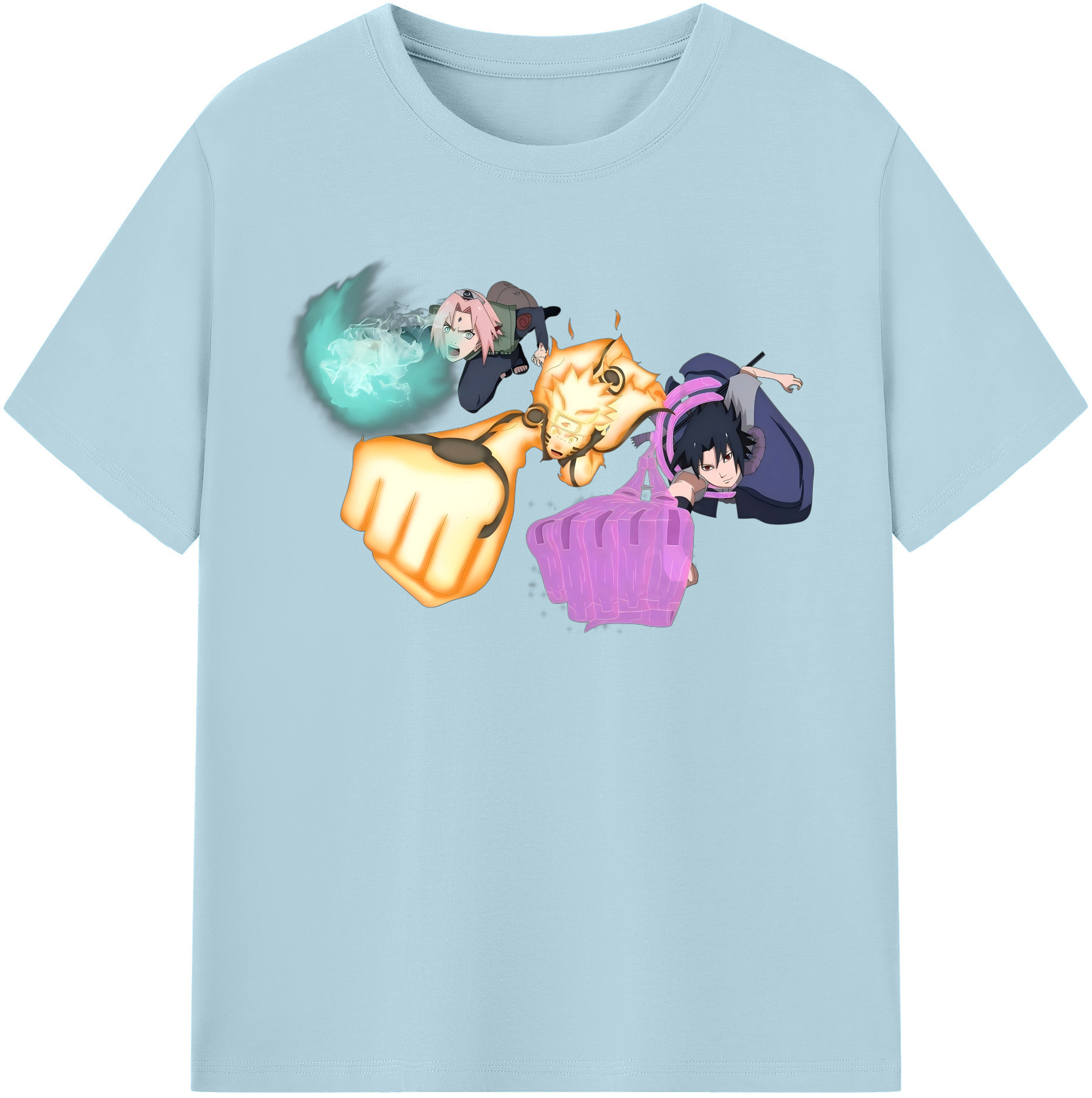 （画像用） NARUTO -ナルト- うずまき ナルト Uzumaki Naruto 綿100％半袖Tシャツ（フロントプリント）